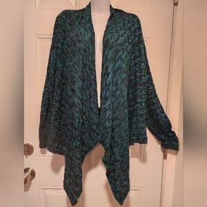 Teal Brick Patterned Overlay